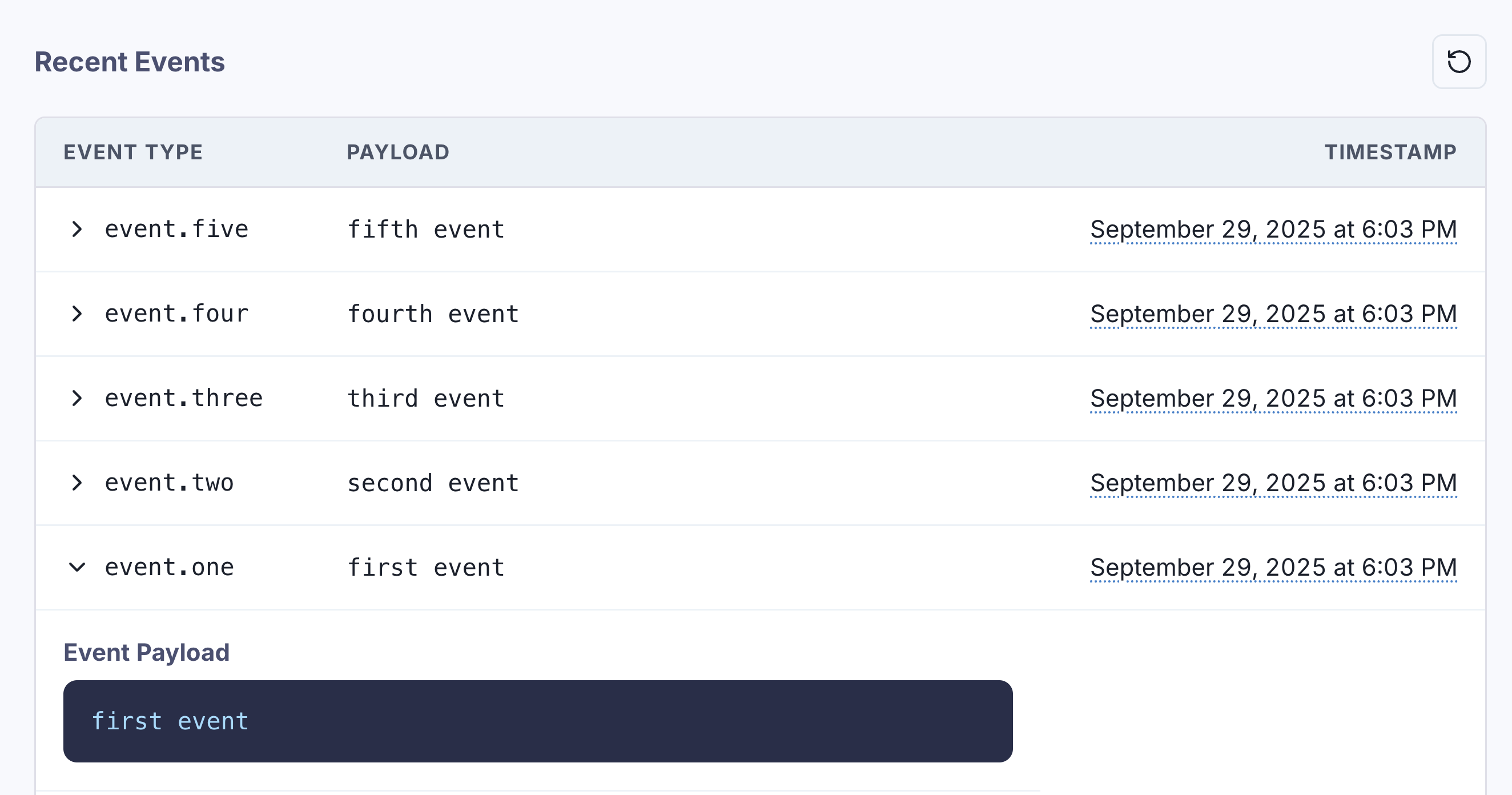 stream-recent-events